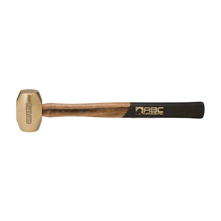 Abc Hammers 4 lb. Brass Hammer with 15" Wood Handle ABC4BW